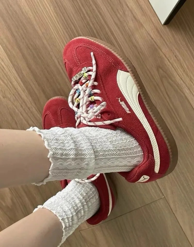 KTQ STORE ‧ Puma 9-T SUEDE 德訓鞋 紅色 406756-04