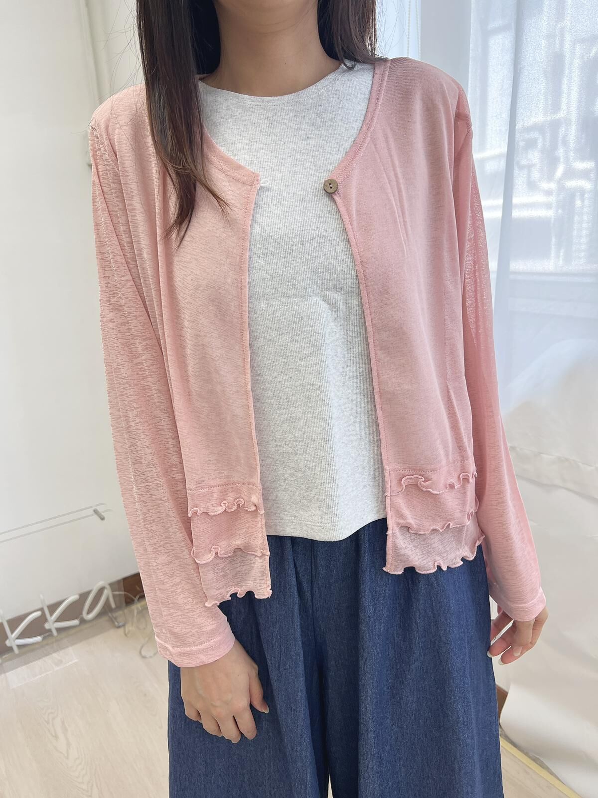 PO 薄波浪袖 外套