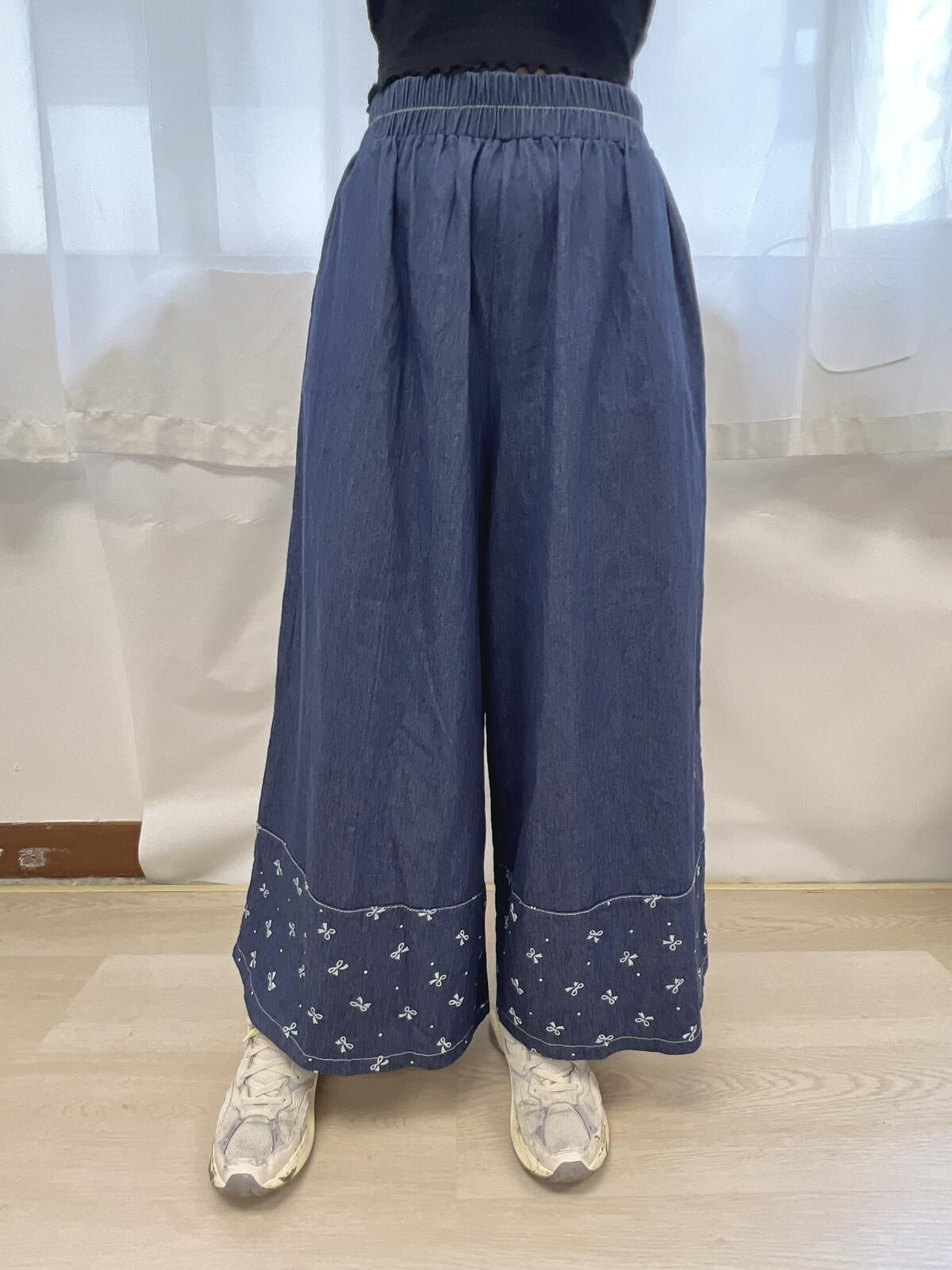 ZO 下蝴蝶結牛仔褲