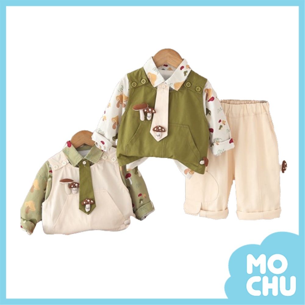 菇菇樂園三件組套裝(二色)