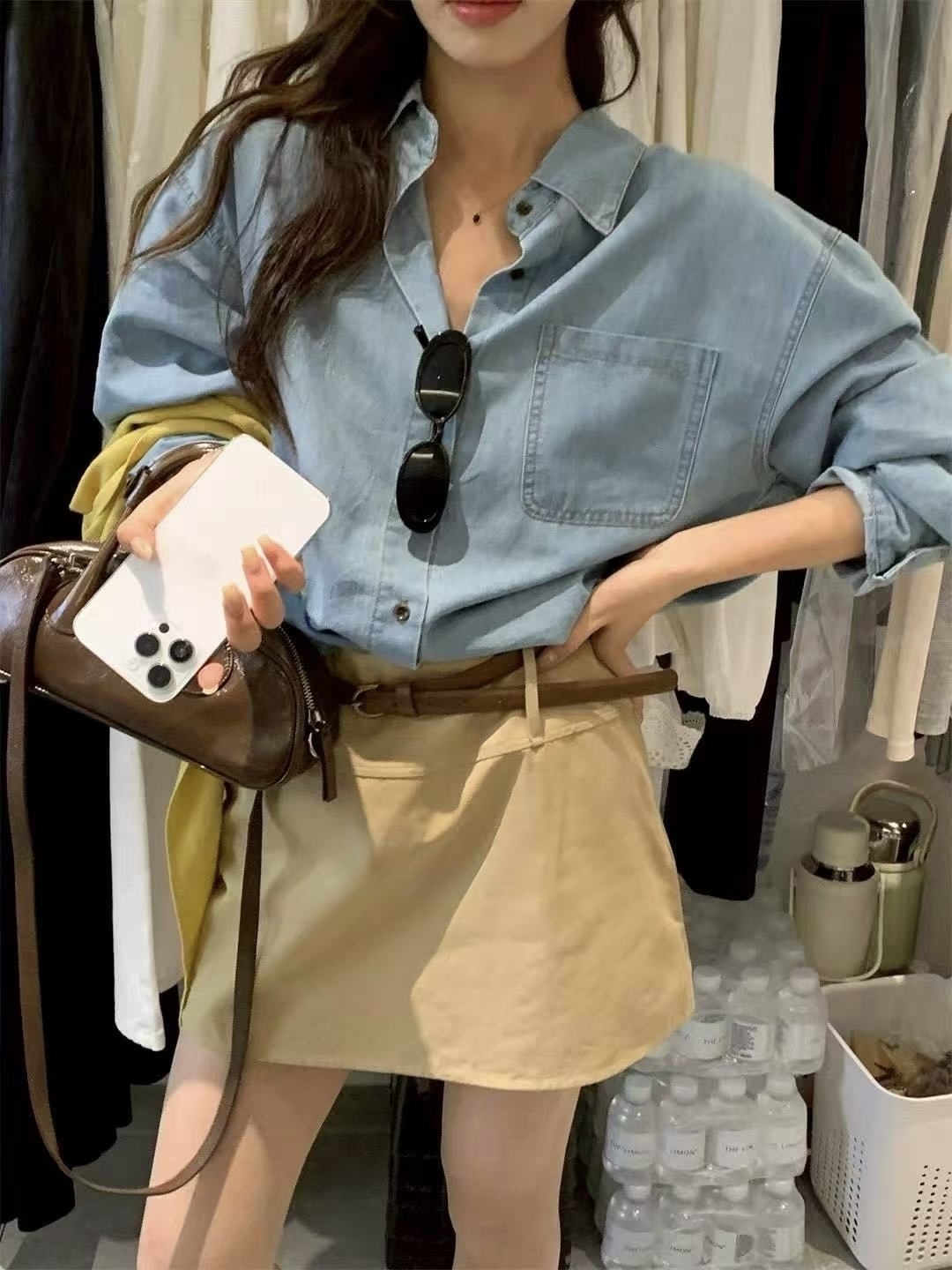 1101 經典百搭牛仔長袖襯衫