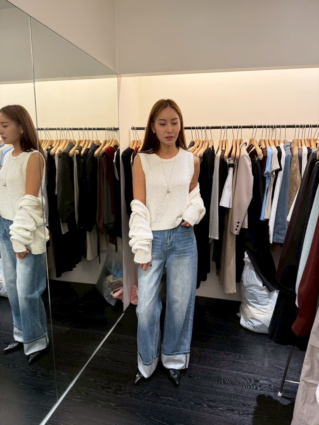 OB5052 毛巾粒粒圓領背心 *特價* (優惠碼同充值購物金不適用)