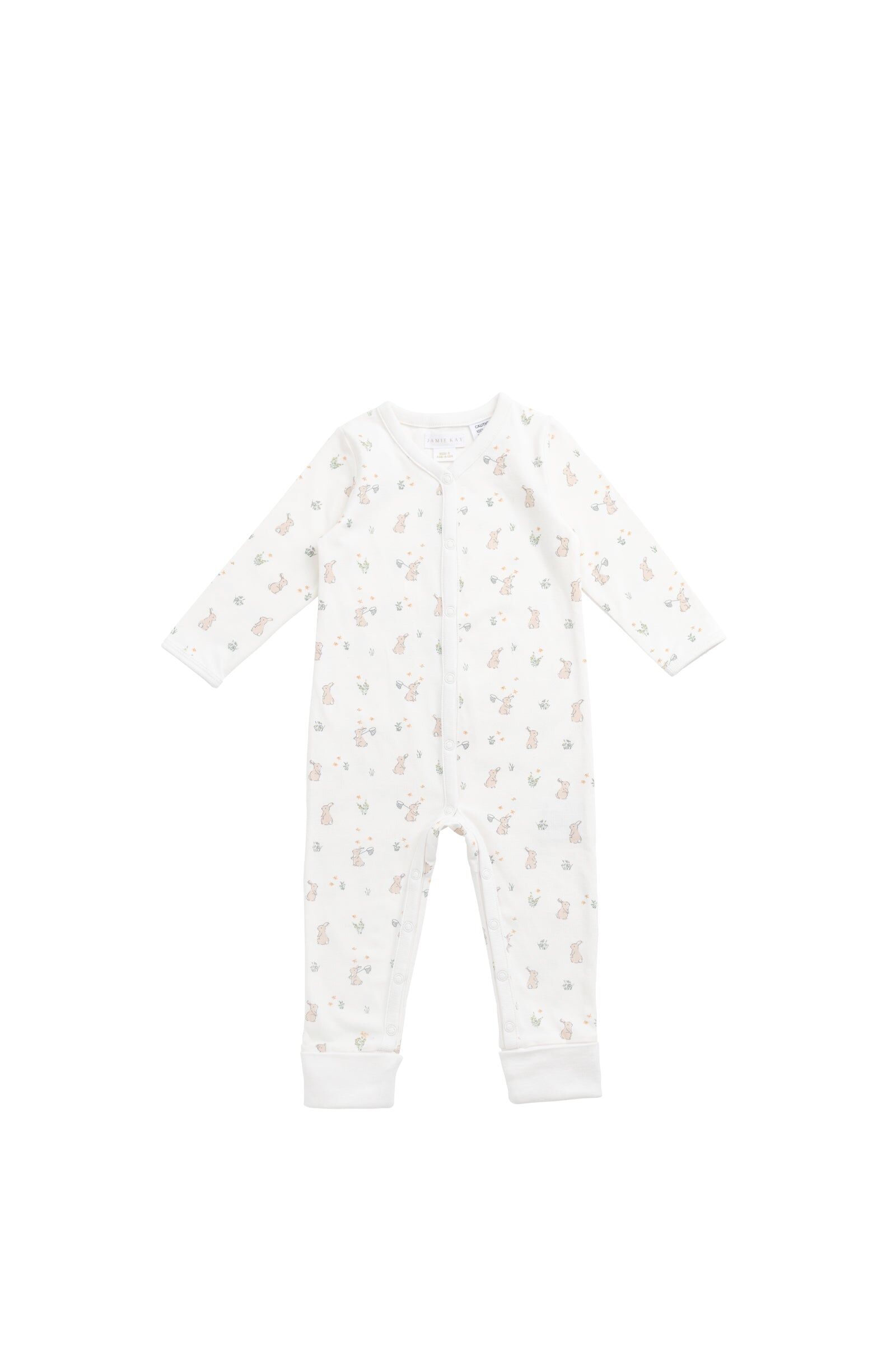 【預購】JAMIE KAY - Organic Cotton Amory Onepiece（Lapin Jardin Crisp）