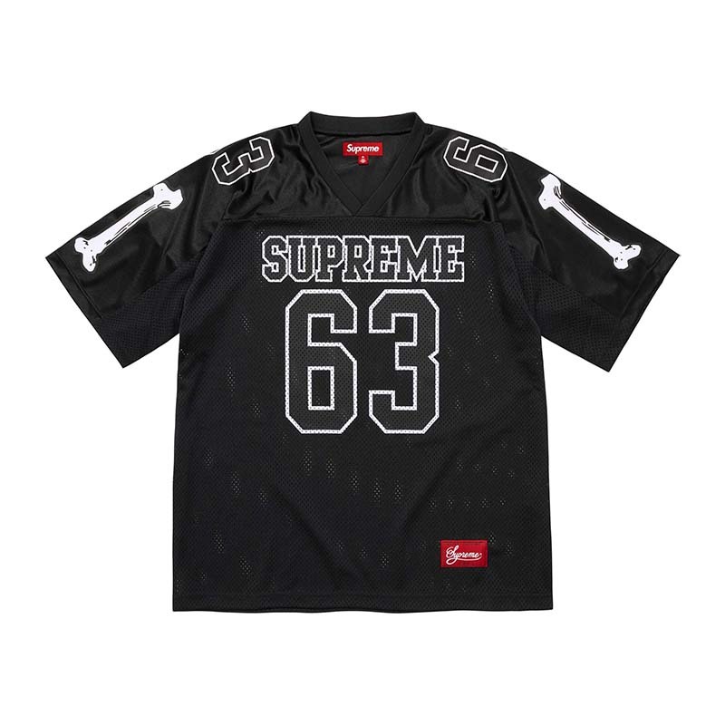 Supreme Bones Football Jersey Black 冰球衣 短袖 黑色 SUP-06 [台灣現貨]