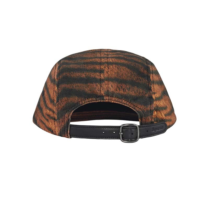 Supreme Washed Chino Twill Camp Cap Tiger 五分割帽 虎紋 FW25H39-TR [台灣現貨]
