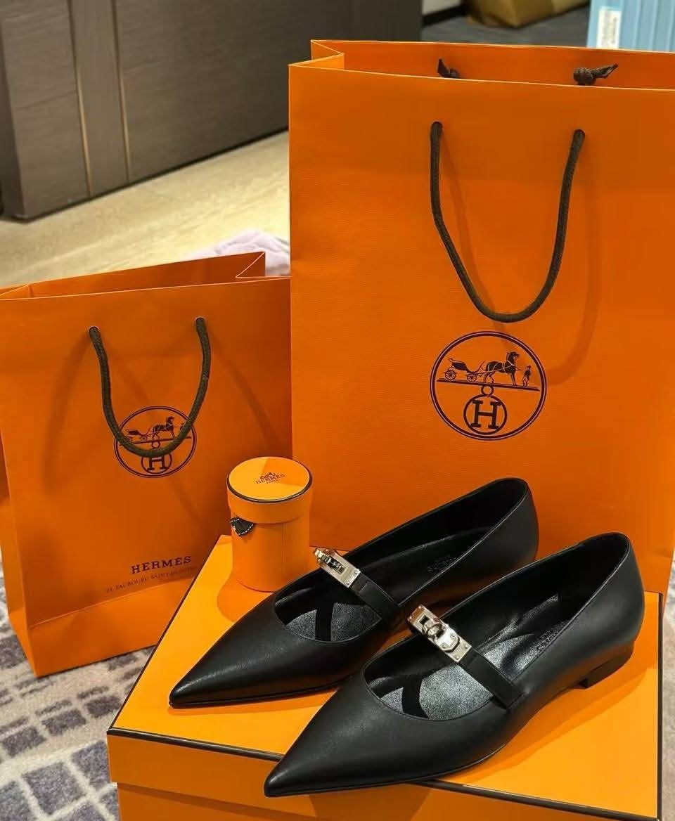 Hermes Kelly ballet flat