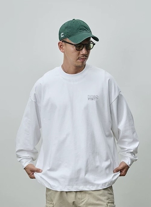 #預購 BROSHOOD 25AW 寬鬆 簍空LOGO 薄長踢 四色