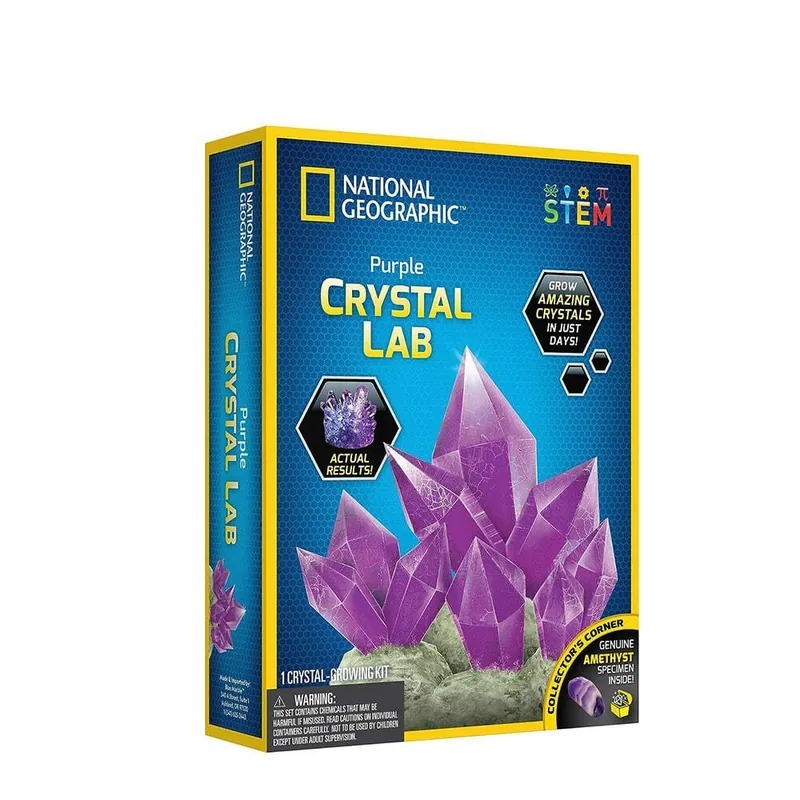 NATIONAL GEOGRAPHIC 國家地理 晶透奇蹟(紫水晶栽種實驗室)-附紫水晶1入