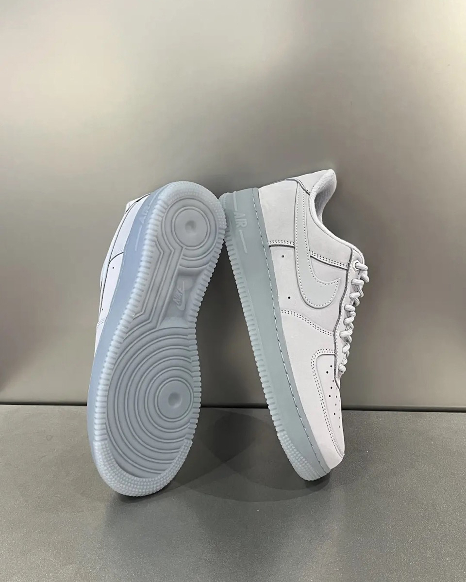 NIKE AIR FORCE 1 AF1 冰晶灰 冷灰 灰白 灰藍 冰晶底 膠底 磨砂皮革 霧面 男鞋 CJ9179-002 / 預購