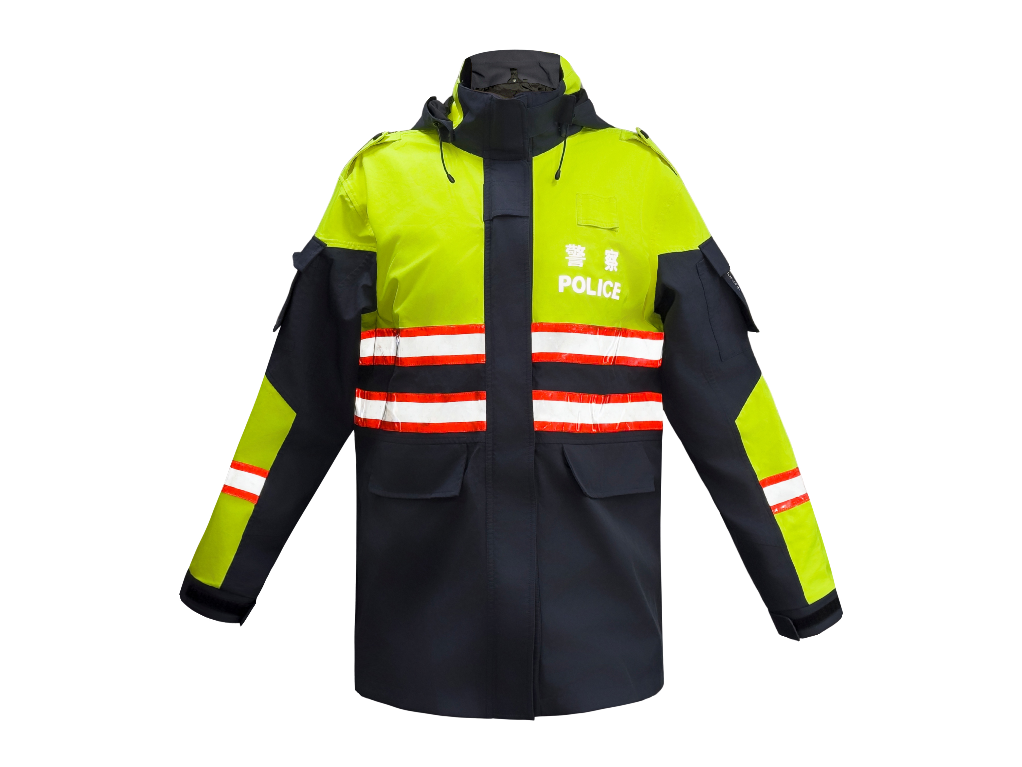 警察高透氣防水工作服/警察雨衣/耐水壓25,000mm/撥水5級/透濕30,000㎡24hrs