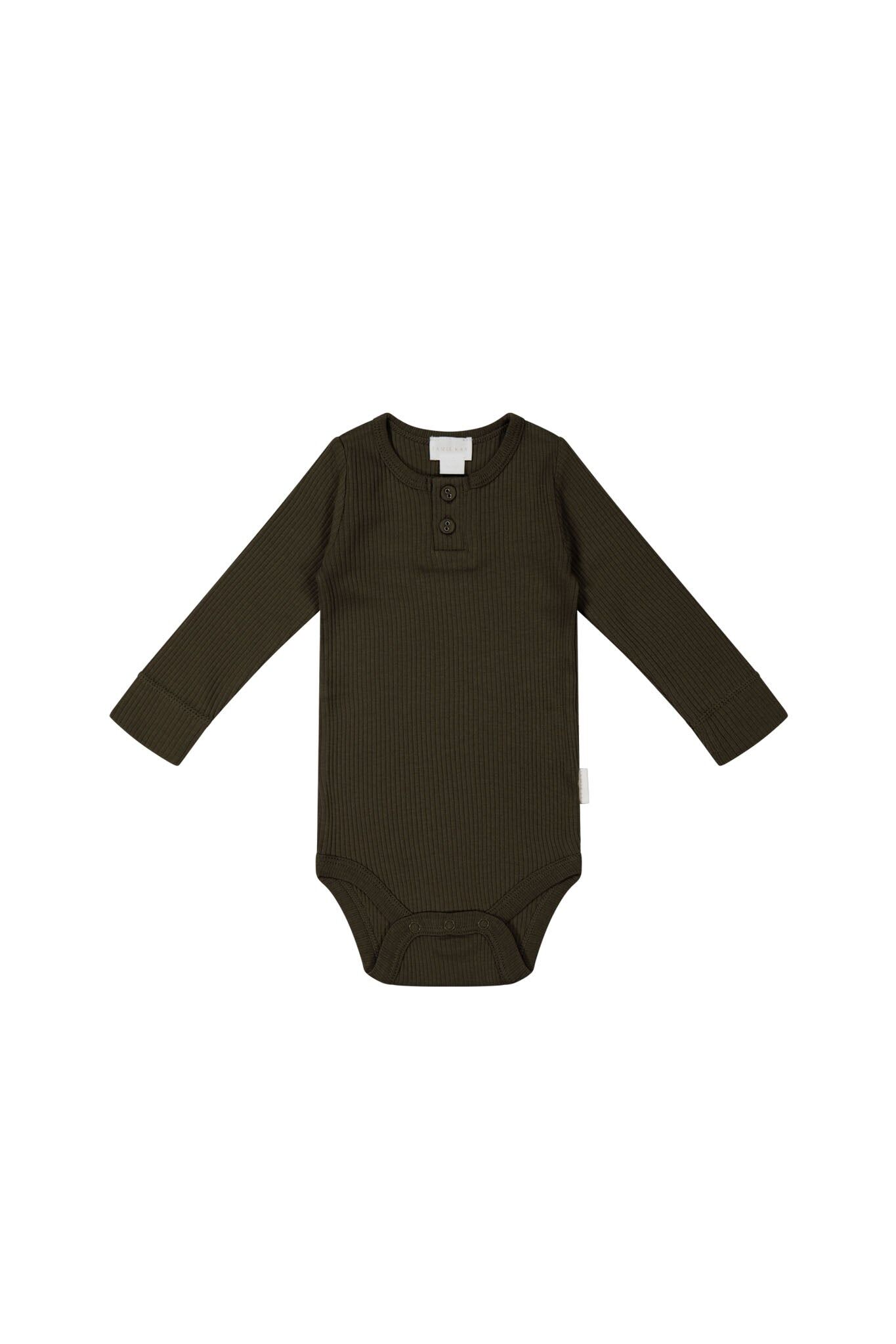 【預購】JAMIE KAY - Organic Cotton Modal Long Sleeve Bodysuit（Bistre）