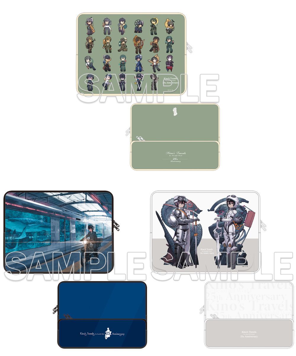 預購-『奇諾の旅 the Beautiful World』25周年紀念 多功能收納包 系列【日本進口精品】