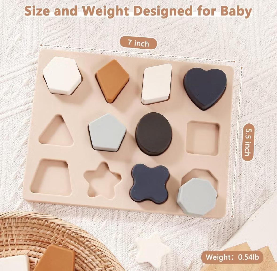 矽膠立體幾何認知板