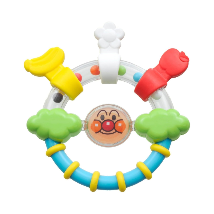 Babylabo 麵包超人 變臉牙膠搖鈴 (BB的第一個牙膠)【日本Bandai】