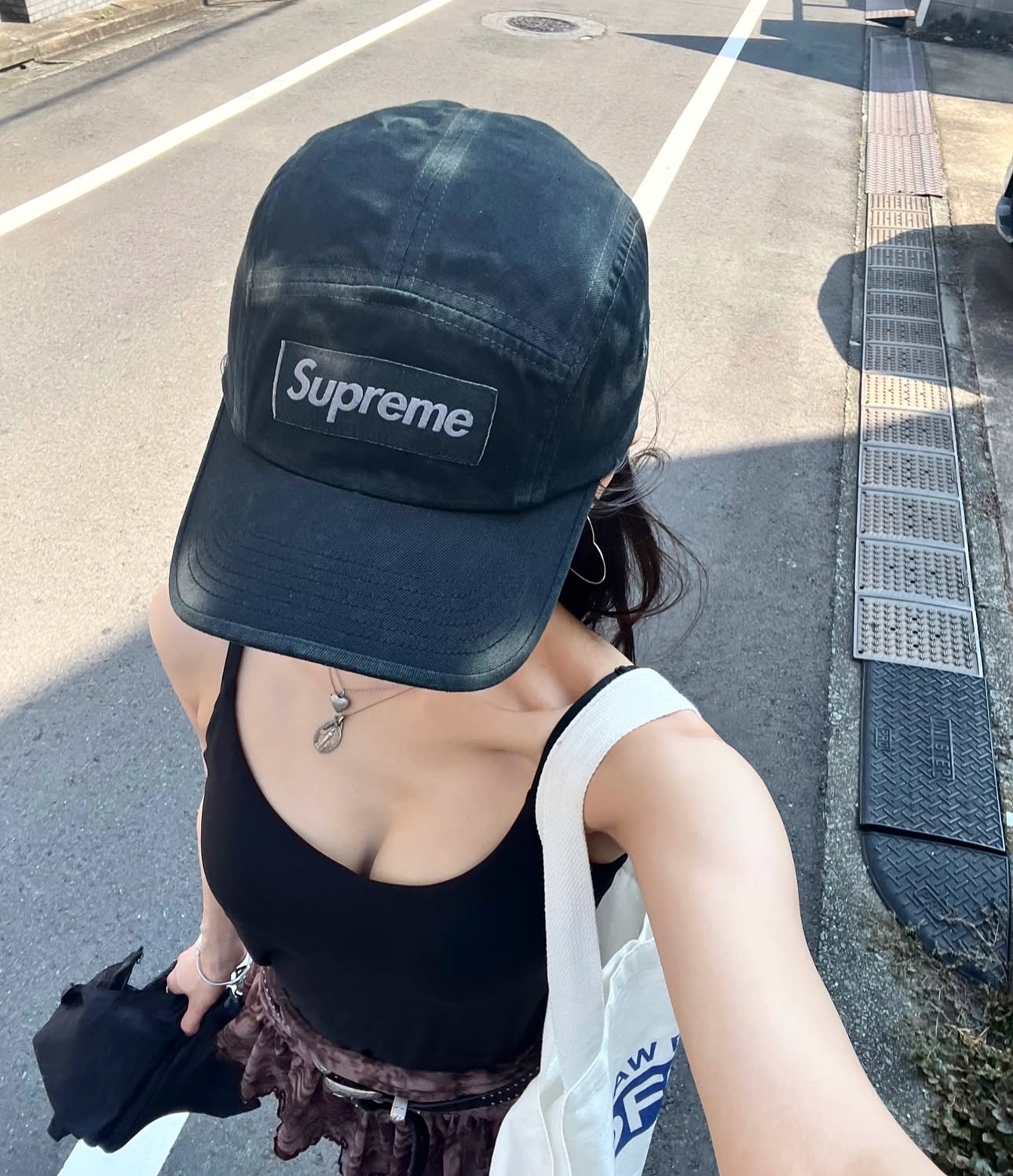 Supreme FW25 Overdyed Camp Cap / ATV 6-Panel Cap Black