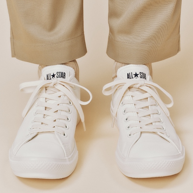 converse ALL STAR 防水輕量鞋 低筒 白色