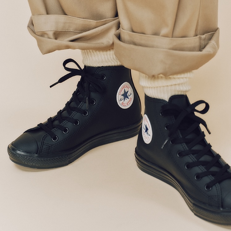 converse ALL STAR 防水輕量鞋 高筒 黑色