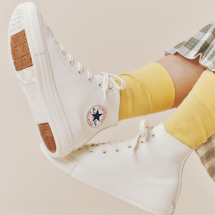 converse ALL STAR 防水輕量鞋 高筒 白色
