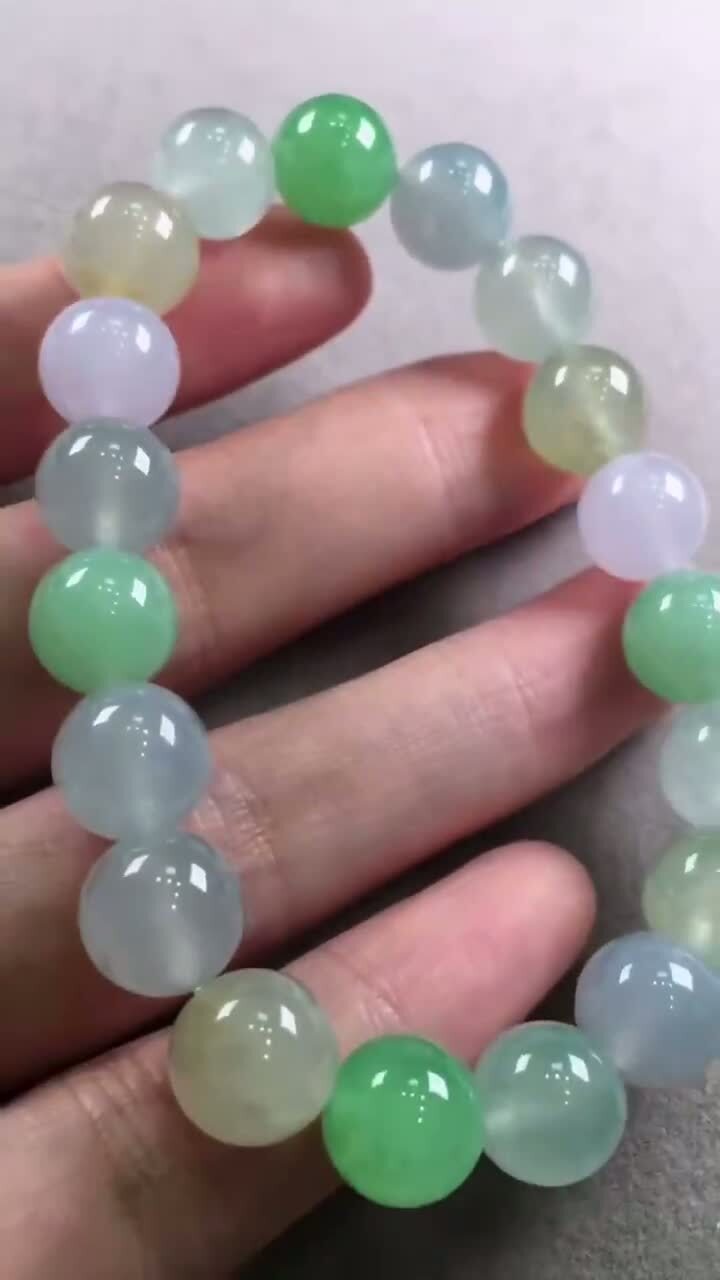 91231 翡翠糖果手串 (10mm直徑)