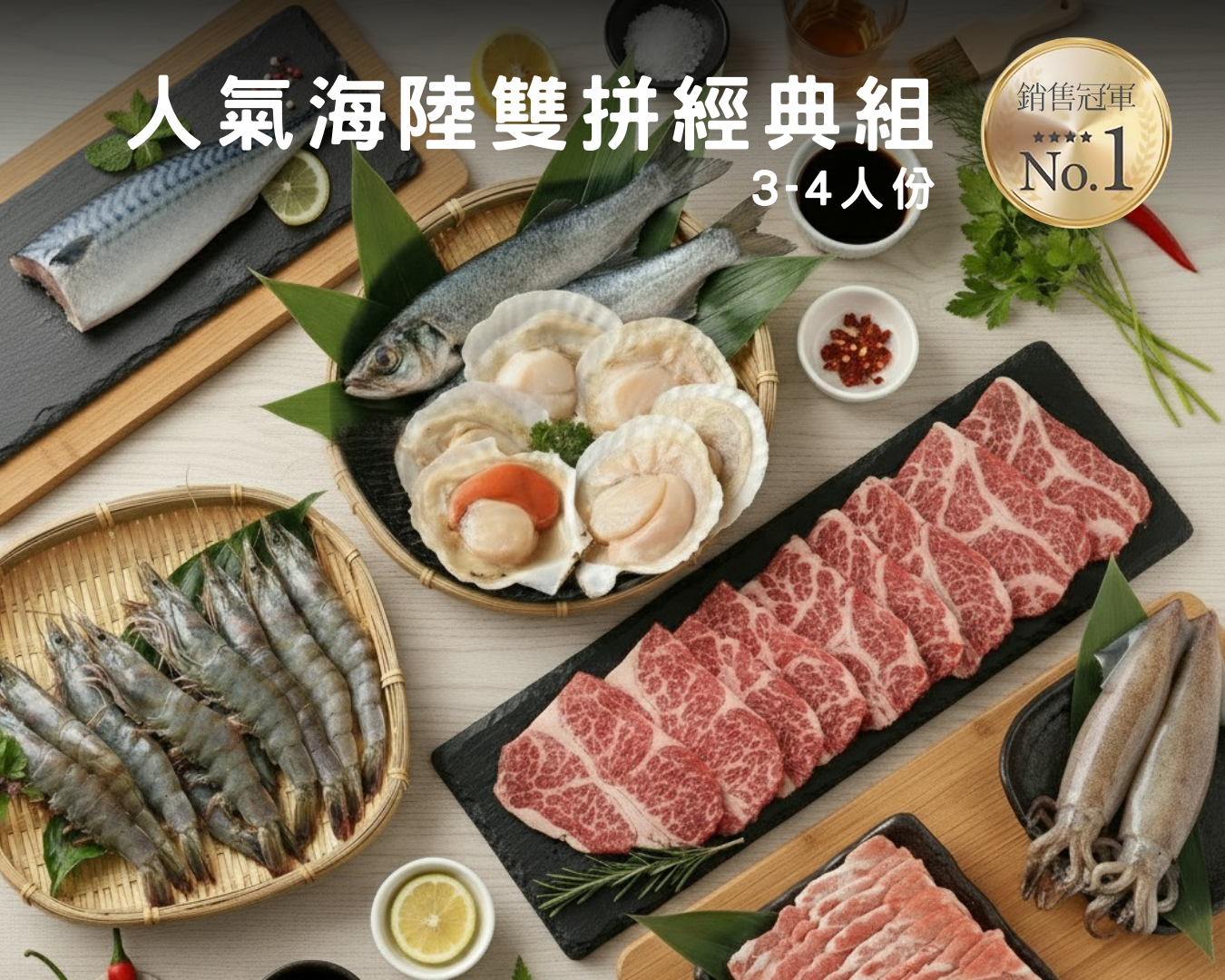 人氣海陸雙拼經典組 (含運)