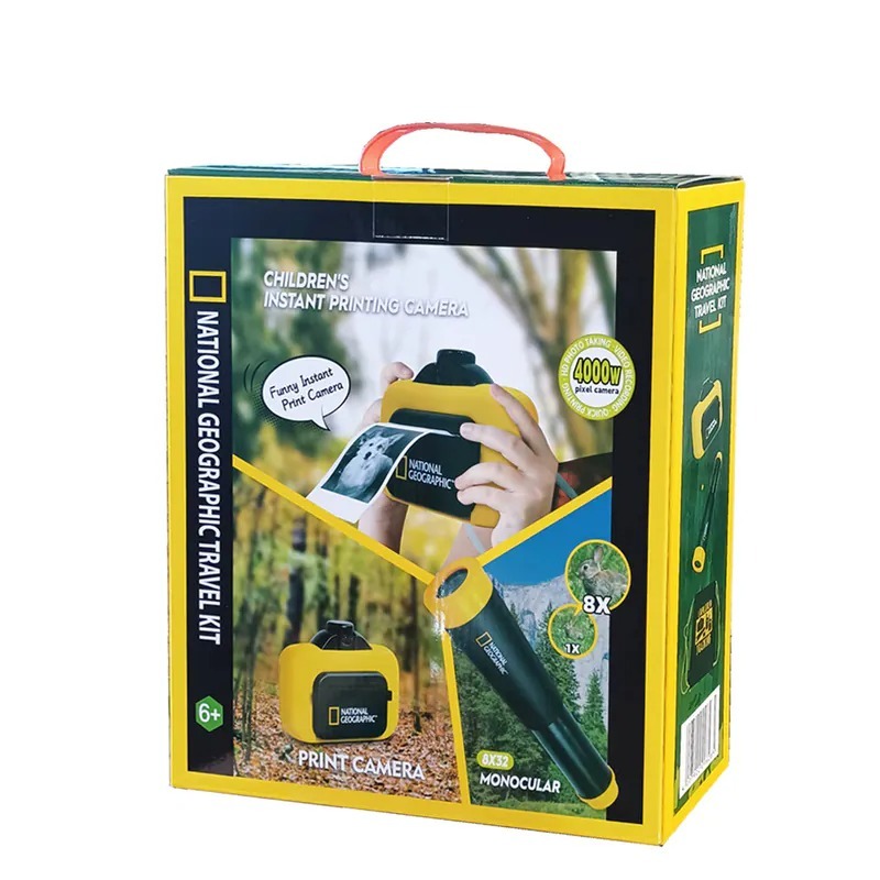 NATIONAL GEOGRAPHIC 國家地理 出遊套装(兒童即時列印相機+單筒望遠鏡)