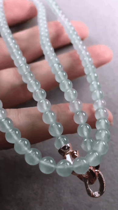 91232 翡翠高冰項鏈 (5.2mm直徑)