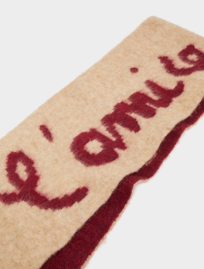 iBlues 雙面字母保暖圍巾