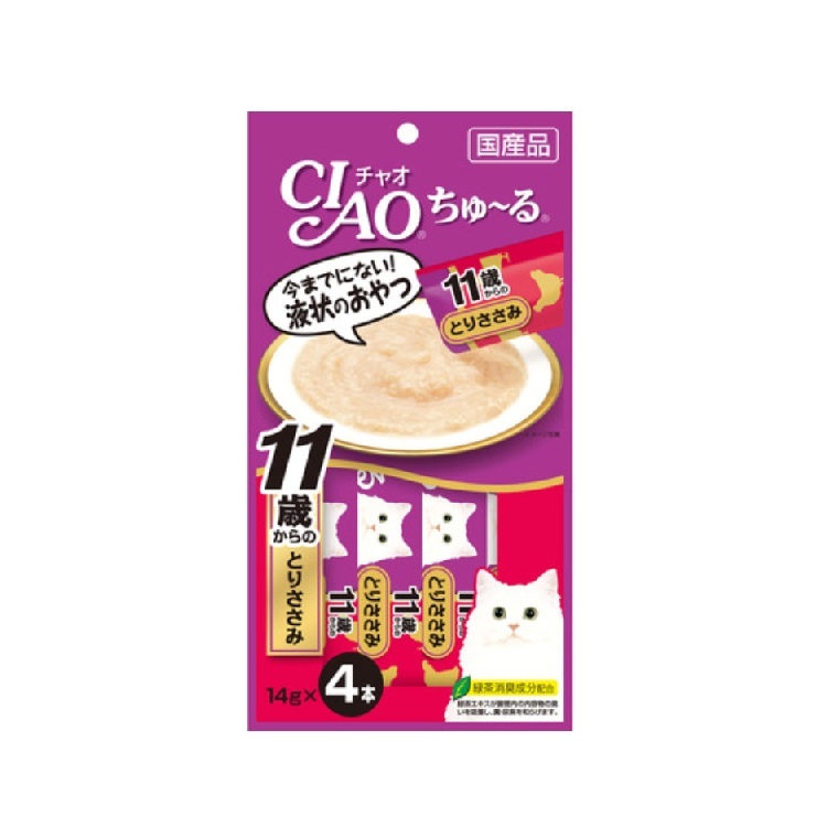 Ciao 11歲以上 雞肉肉醬小食 14gx4本 4SC-78