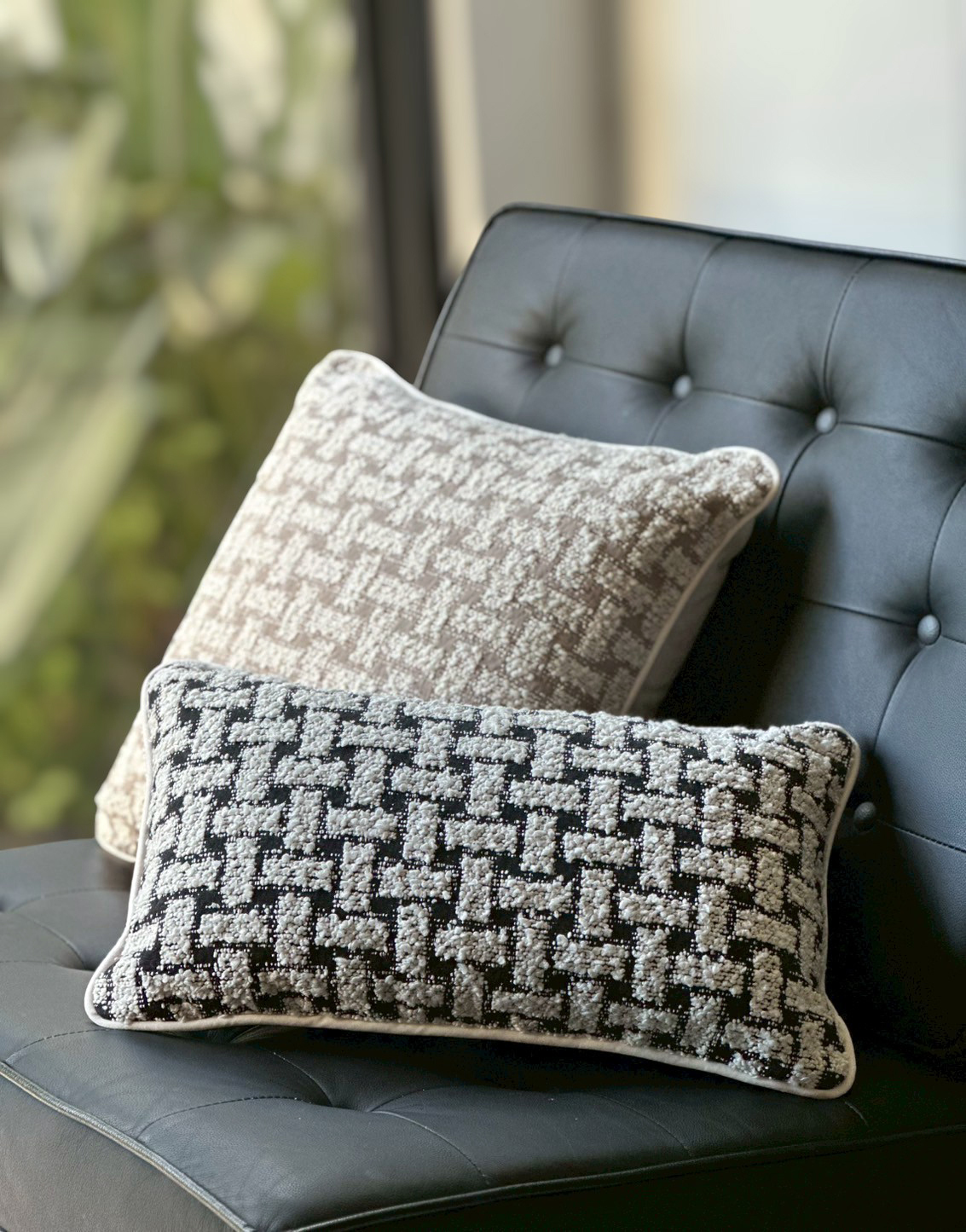 COCO奶茶／黑白 抱枕