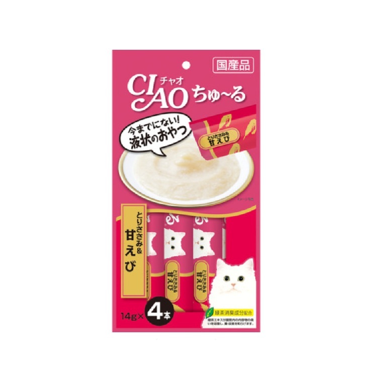 Ciao 甘蝦肉醬小食 14gx4本 SC-142