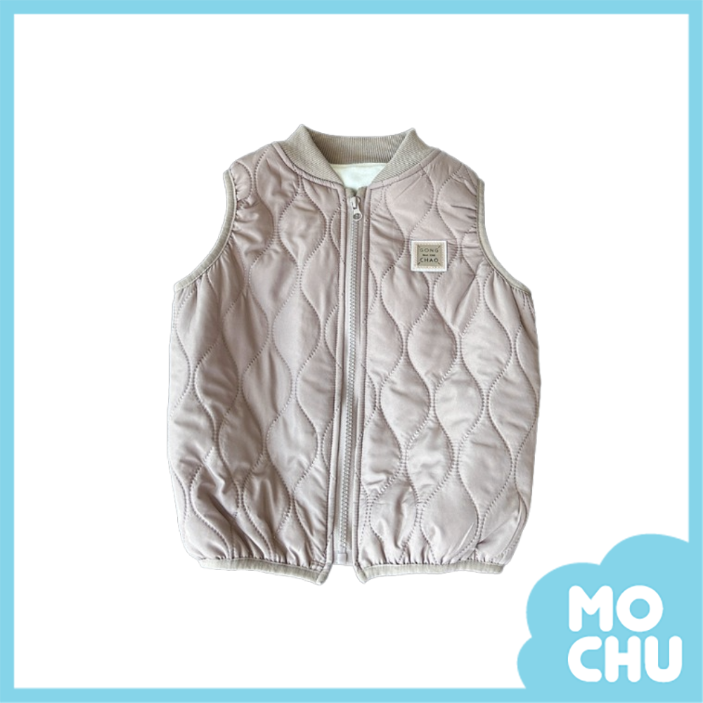 素面車線加絨背心(四色)