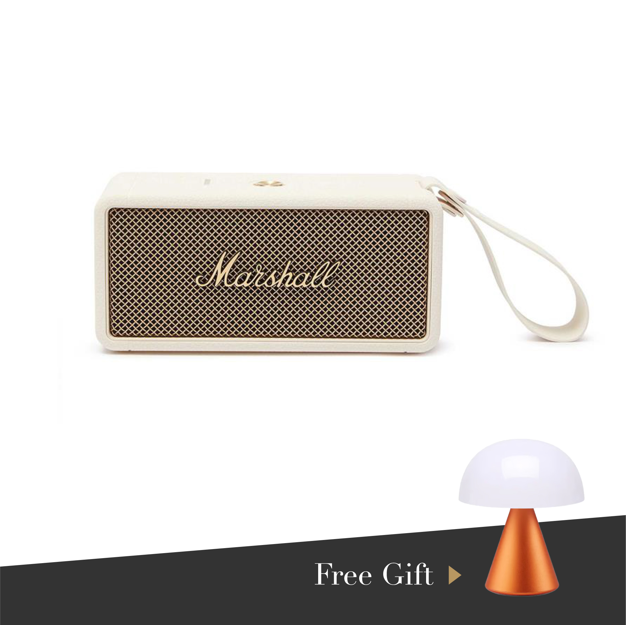 【Marshall VIP】Marshall Middleton (cream) 便攜式藍芽喇叭 奶白色