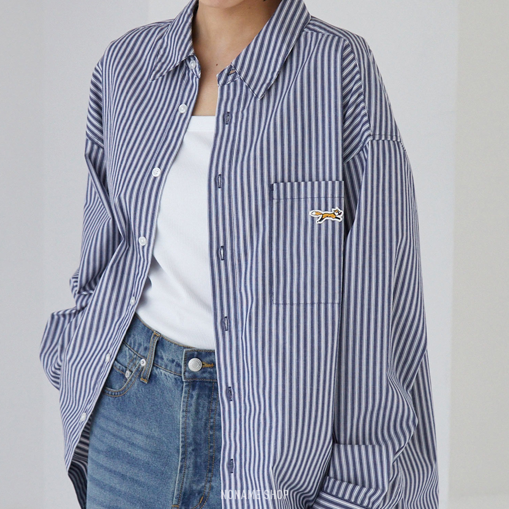 PENNEYS THE FOX 經典 狐狸 小標 寬鬆 襯衫 長袖 五色 (男/女款)