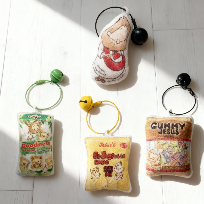 Hallelujah 魚媽手作店 公仔匙扣 The snack of the spirit Keychain