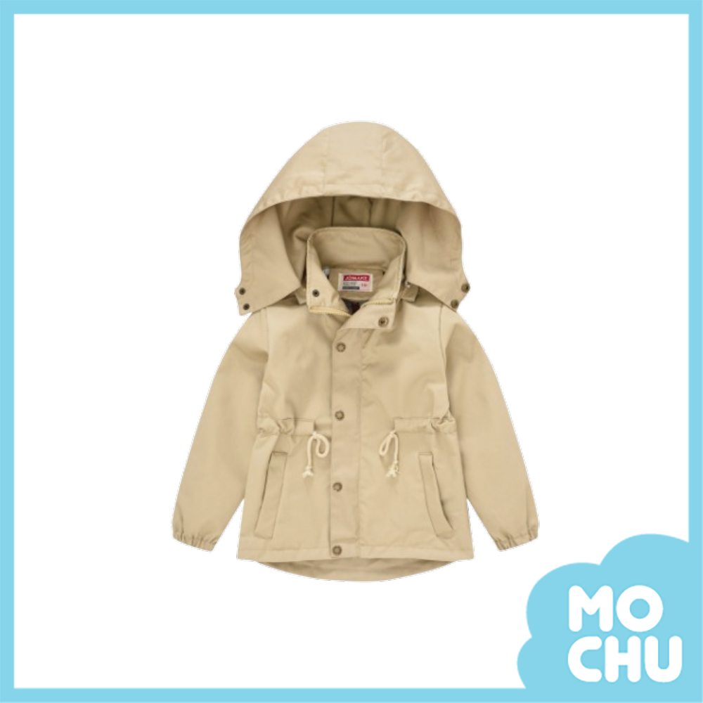 英倫純色風衣外套-可拆帽(三色)