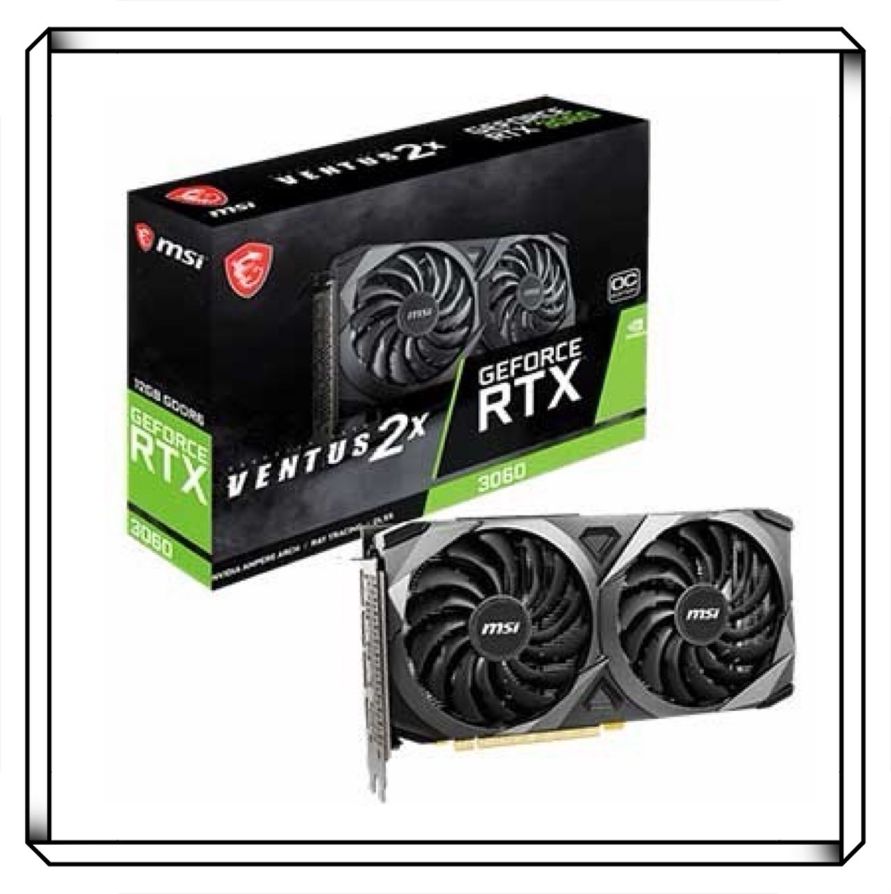 MSI 微星 RTX 3060 VENTUS 2X 12G OC 顯示卡