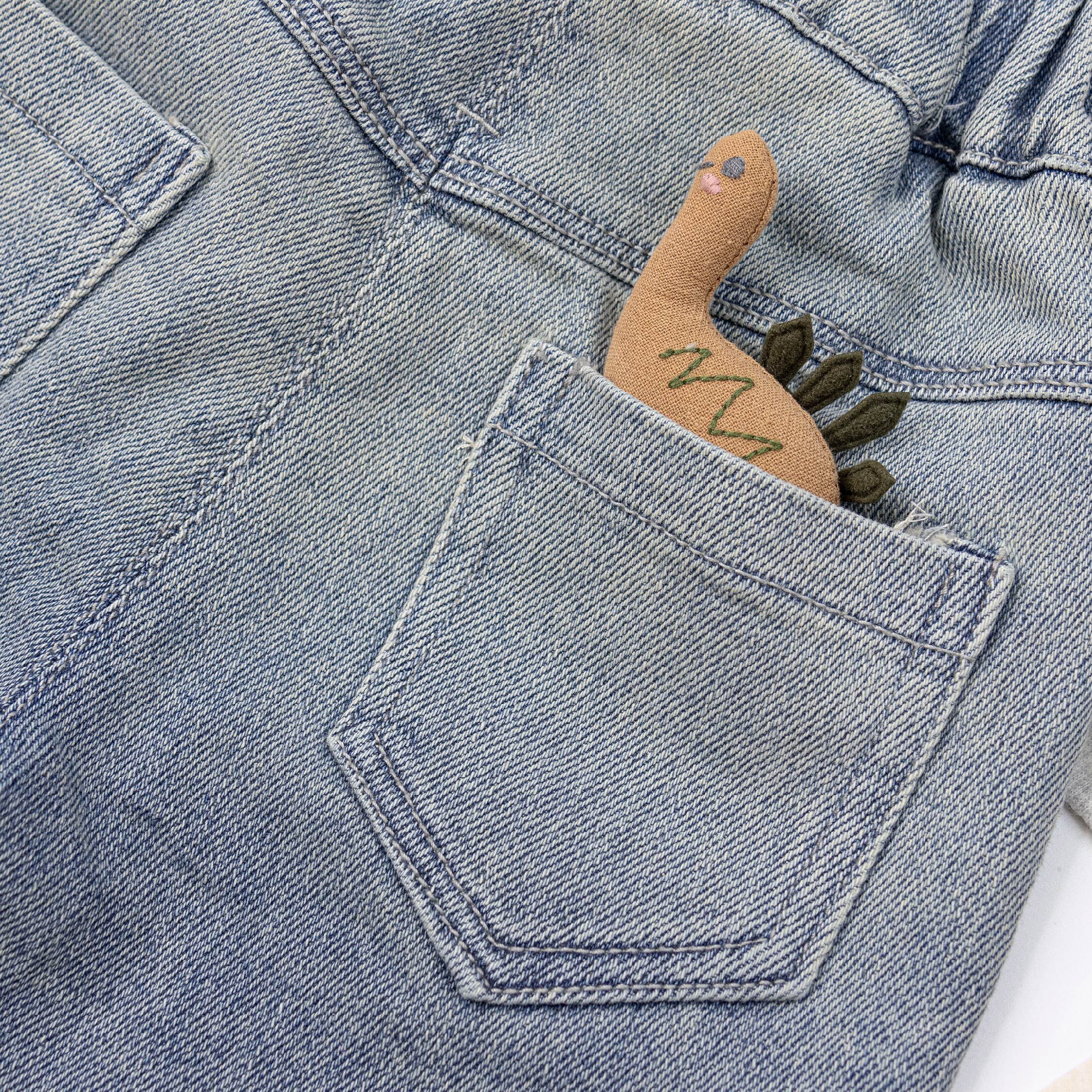 【H55242】漸層刷色不修編抽鬚牛仔褲