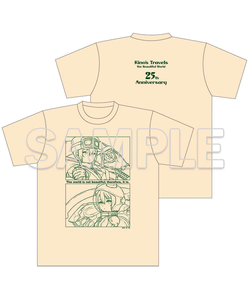 預購-『奇諾の旅 the Beautiful World』25周年紀念 T恤　C 騎士奇諾＆飛行員奇諾 【日本進口精品】