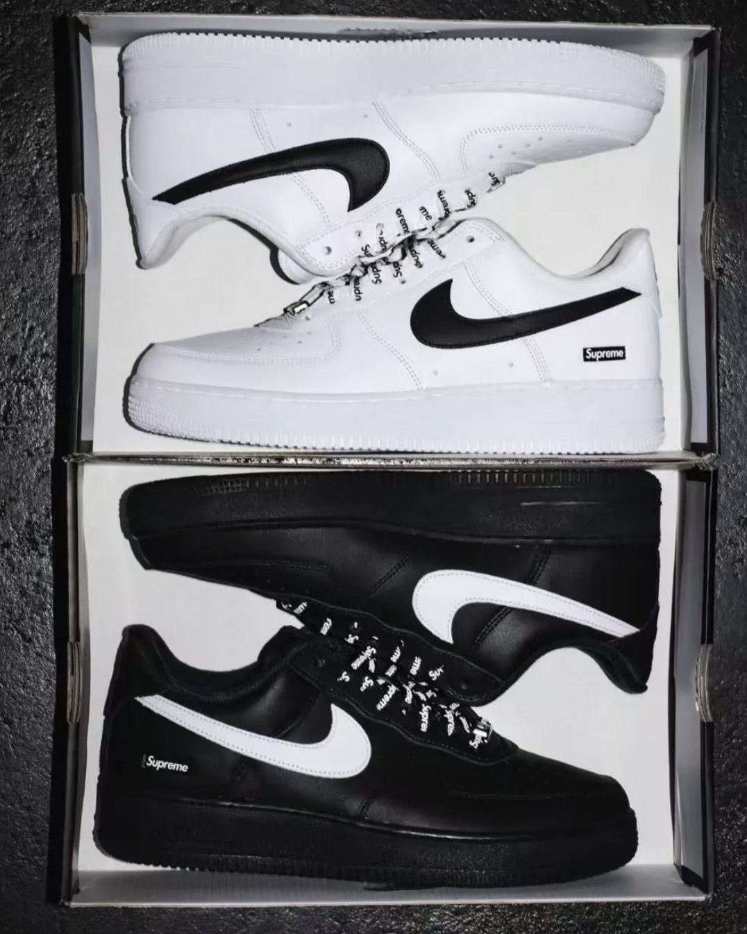 <經典聯名再現!> Supreme x Nike Air Force 1 AF1 聯名款 純白