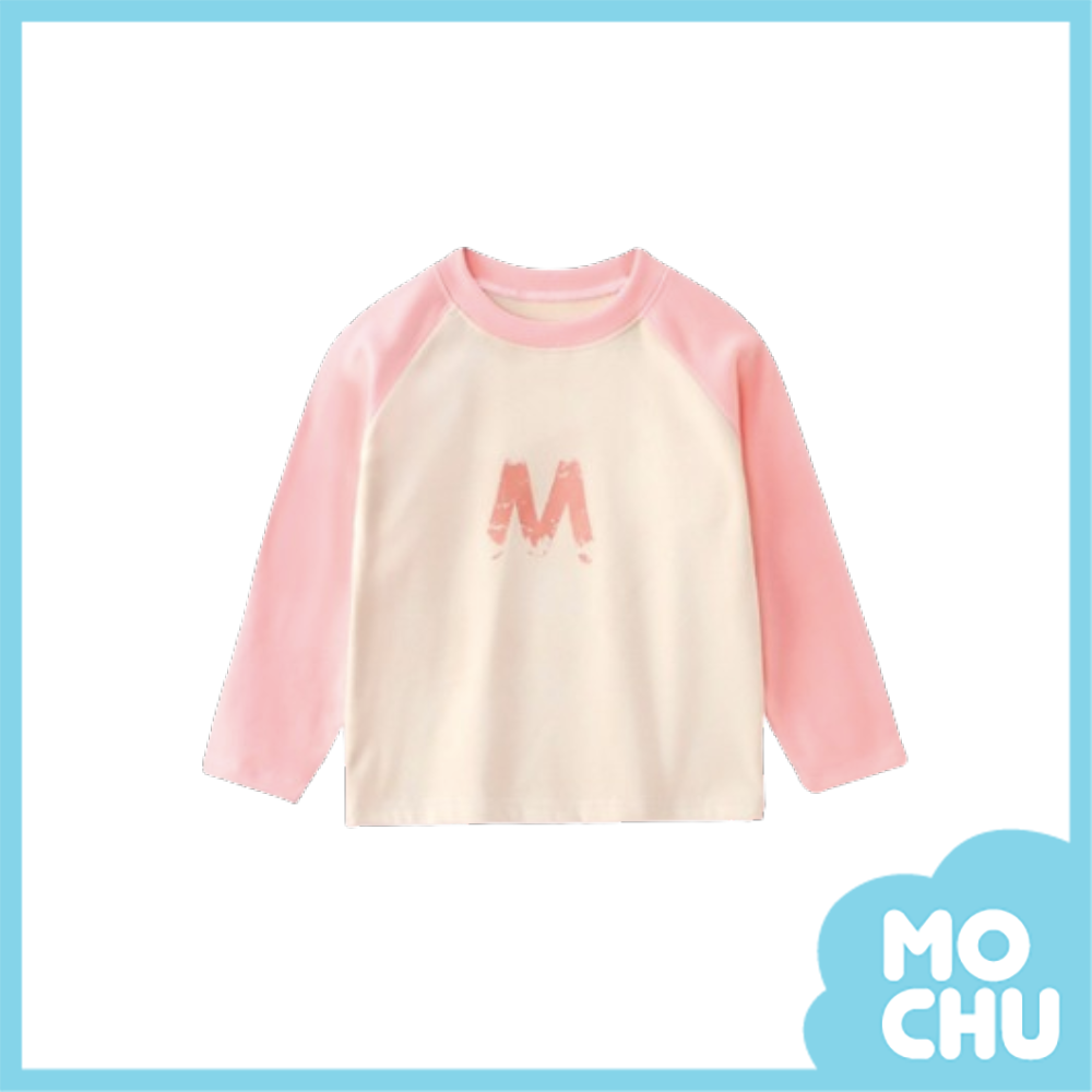 Ｍ字母德絨長袖上衣(四色)