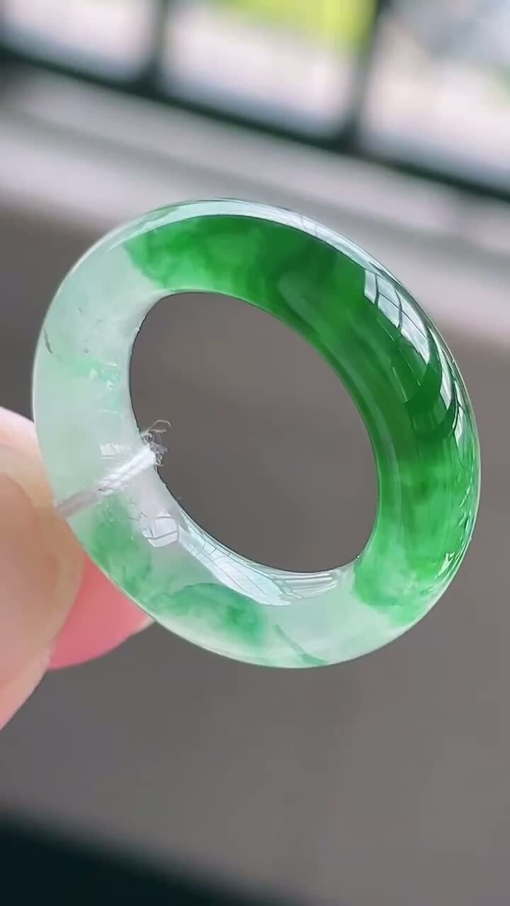 翡翠冰飄綠指環戒指 (內徑 15.7mm),天然翡翠A玉, 緬甸玉, Jade, Jadeite