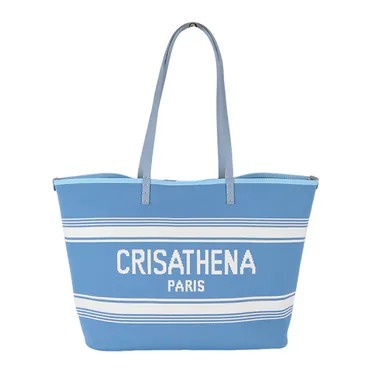 0917cr01-Crisathena-Légèreté Large Tote Bag (A1 黑灰) (A2 藍) (A3 駱駝) (A4 深綠) (A5 紫有NW) (A6 紫無 NW) (A7 蘭花) (A8 黑白) (A9 粉) (A10紫色)