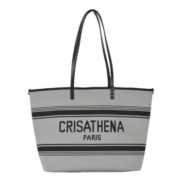 0917cr11-Crisathena-Légèreté Small Tote Bag (細) - (A11 黑灰) (A12 藍) (A13 駱駝) (A14 深綠) (A15 紫有NW) (A16 紫無 NW) (A17 蘭花) (A18 黑白) (A19 粉)  (A21鑽石黑)