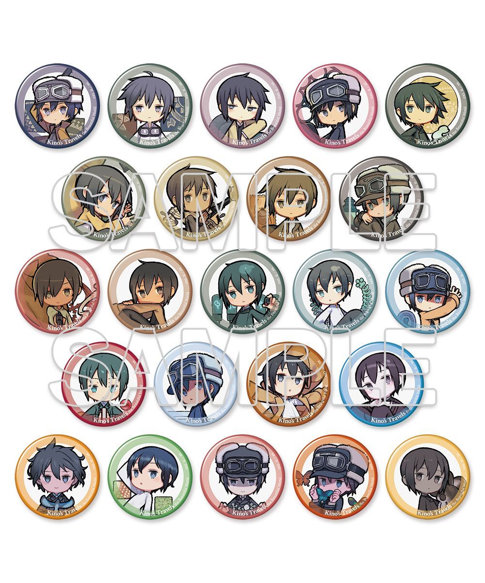 預購-『奇諾の旅 the Beautiful World』25周年紀念 集換式徽章B PACK盲盒販售 隨機出貨【日本進口精品】