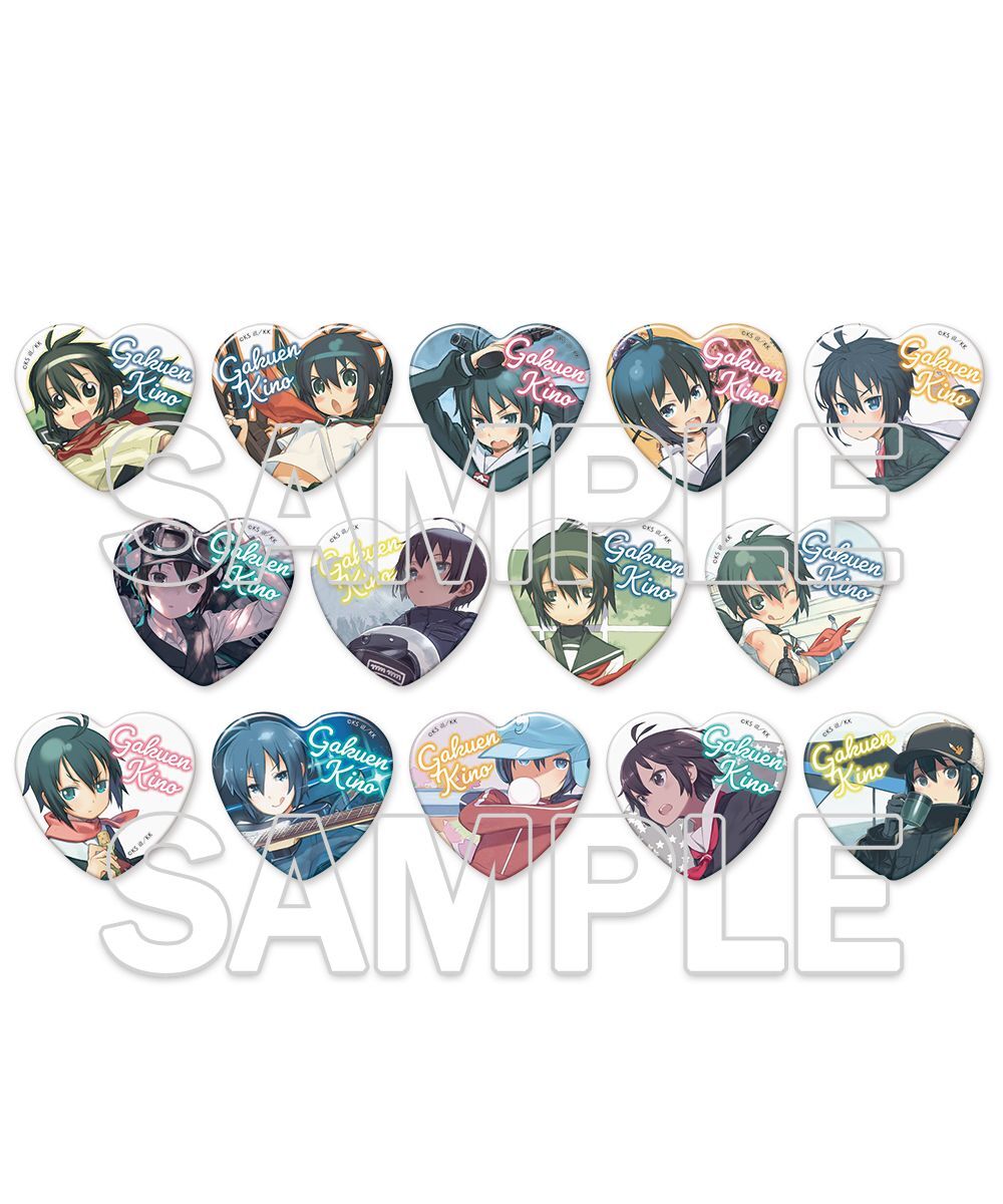 預購-『學園奇諾』心型集換式徽章 PACK盲盒販售 隨機出貨【日本進口精品】