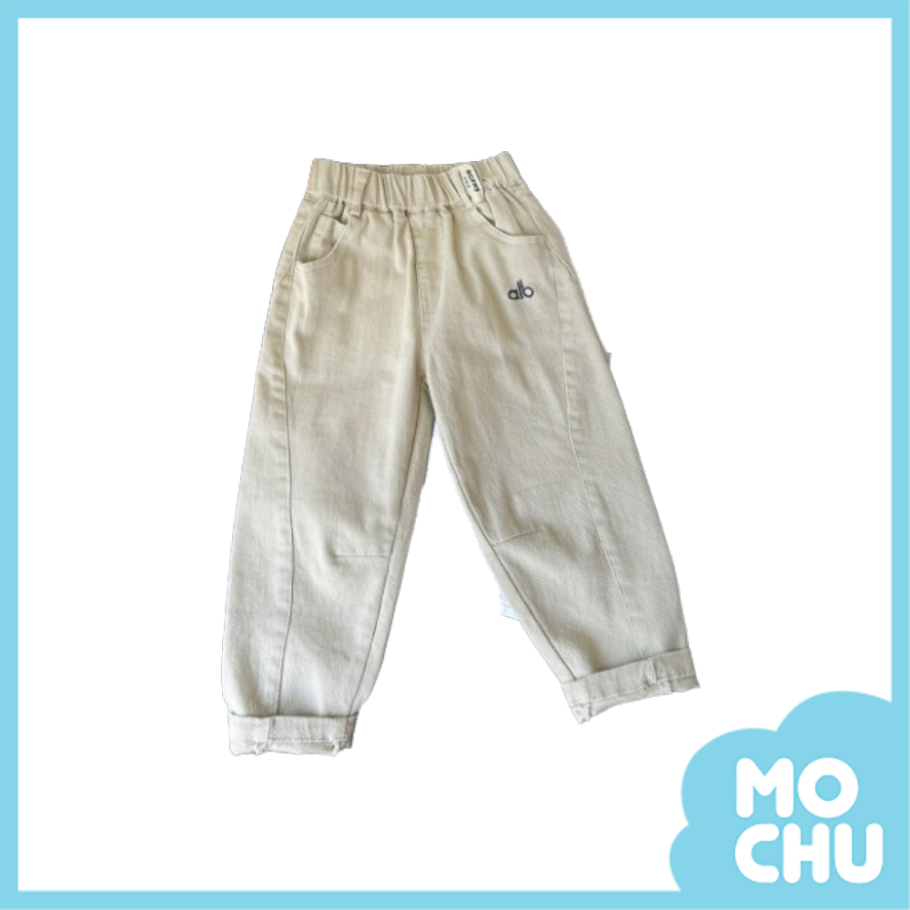 alb字母彈力棉質長褲(三色)