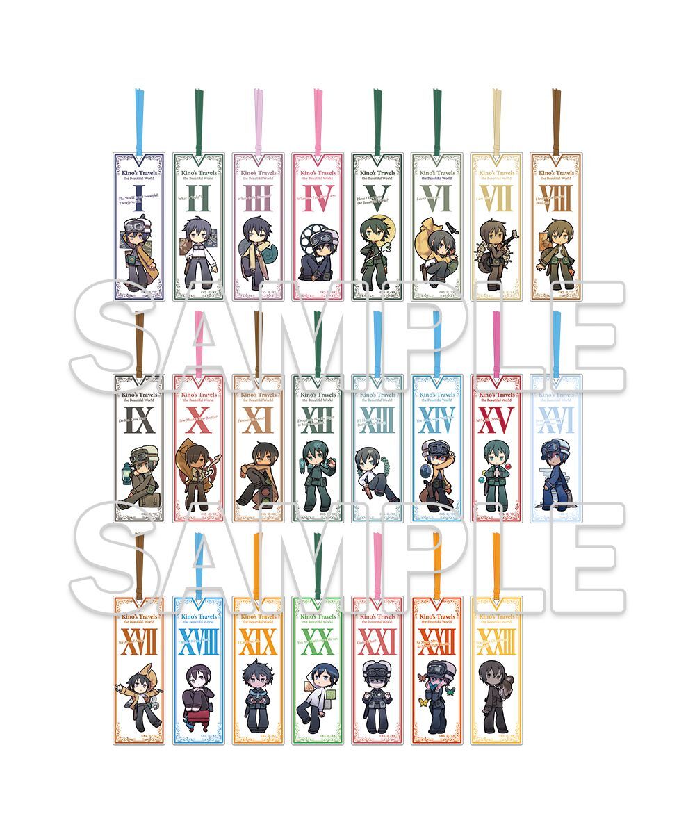 預購-『奇諾の旅 the Beautiful World』25周年紀念 集換式壓克力書籤 PACK盲盒販售 隨機出貨【日本進口精品】