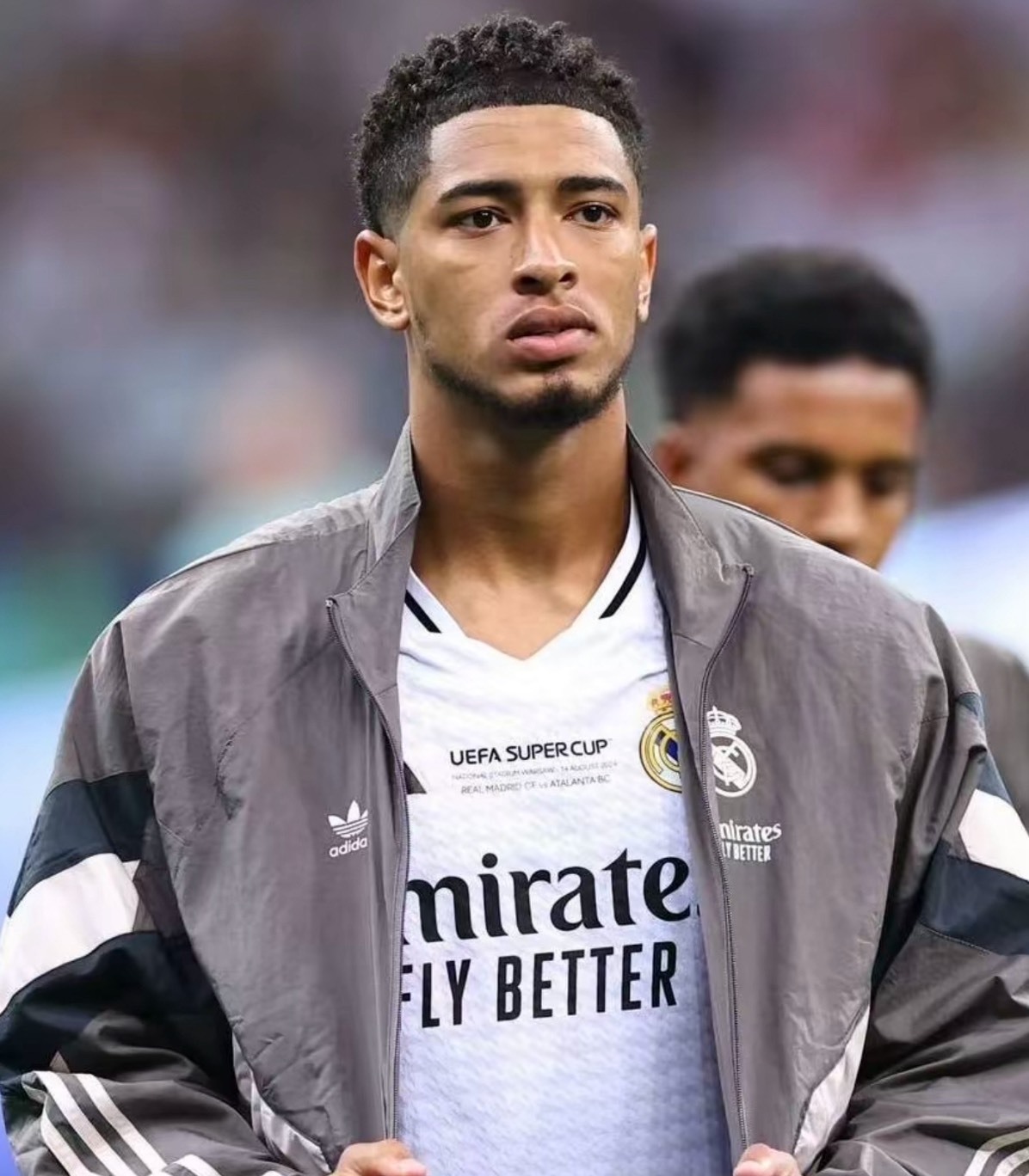 adidas 愛迪達 REAL MADRID Track Top 皇馬 運動外套復古夾克  Jude Bellingham 同款 貝林漢姆 男版 皇家馬德里  JI9479