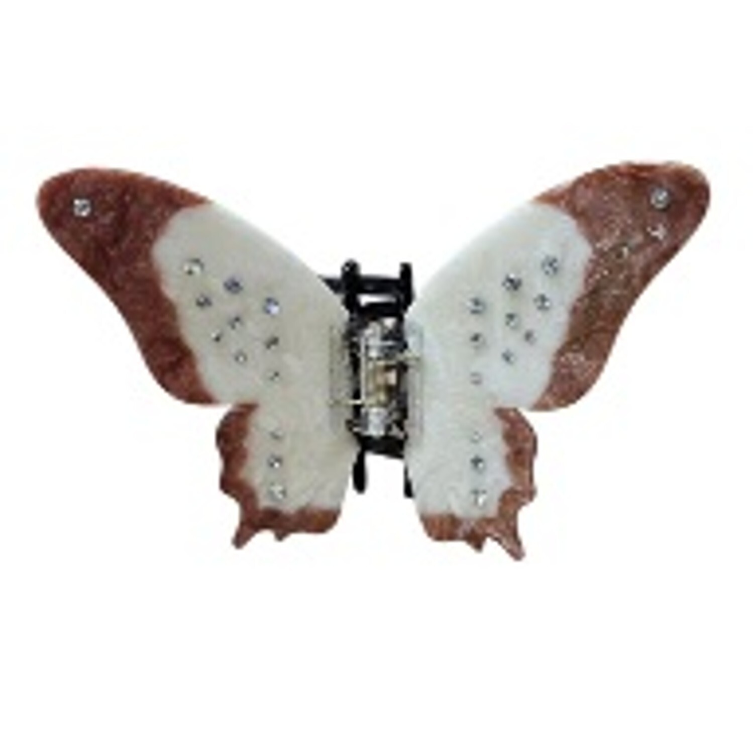 0917cr70-Crisathena-Butterfly Hair Pin (A66珍珠黑) (A67珍珠啡)