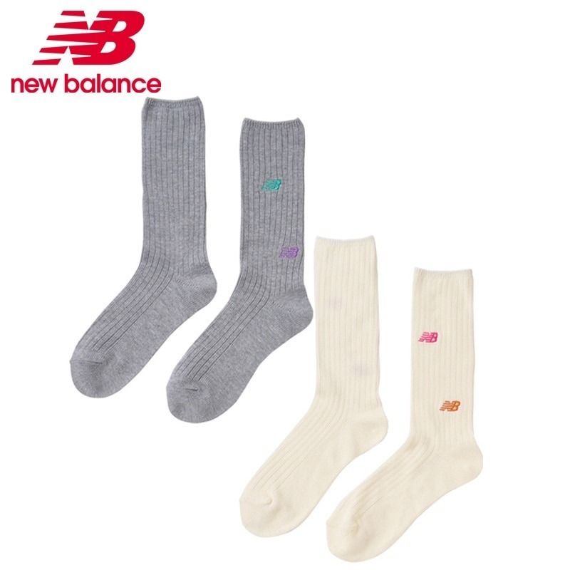 現貨┃日本 New Balance 二雙組 襪子 LOGO 長襪